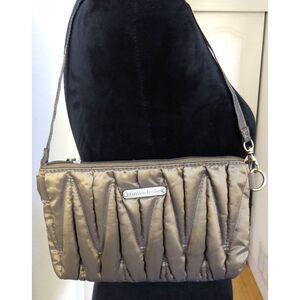 timi & leslie Bronze Quilted Purse/Wristlet/Clutch Bag  EUC